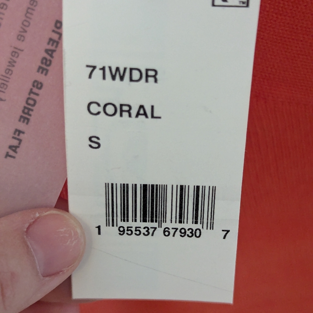 NWT French Connection Coral Orange Viscose Knit Lindee Front Twist Slipdress, S - Picture 7 of 7